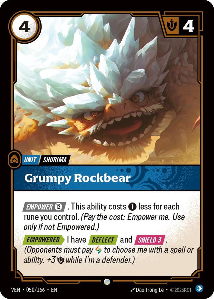 Grumpy Rockbear Rainbow Foil