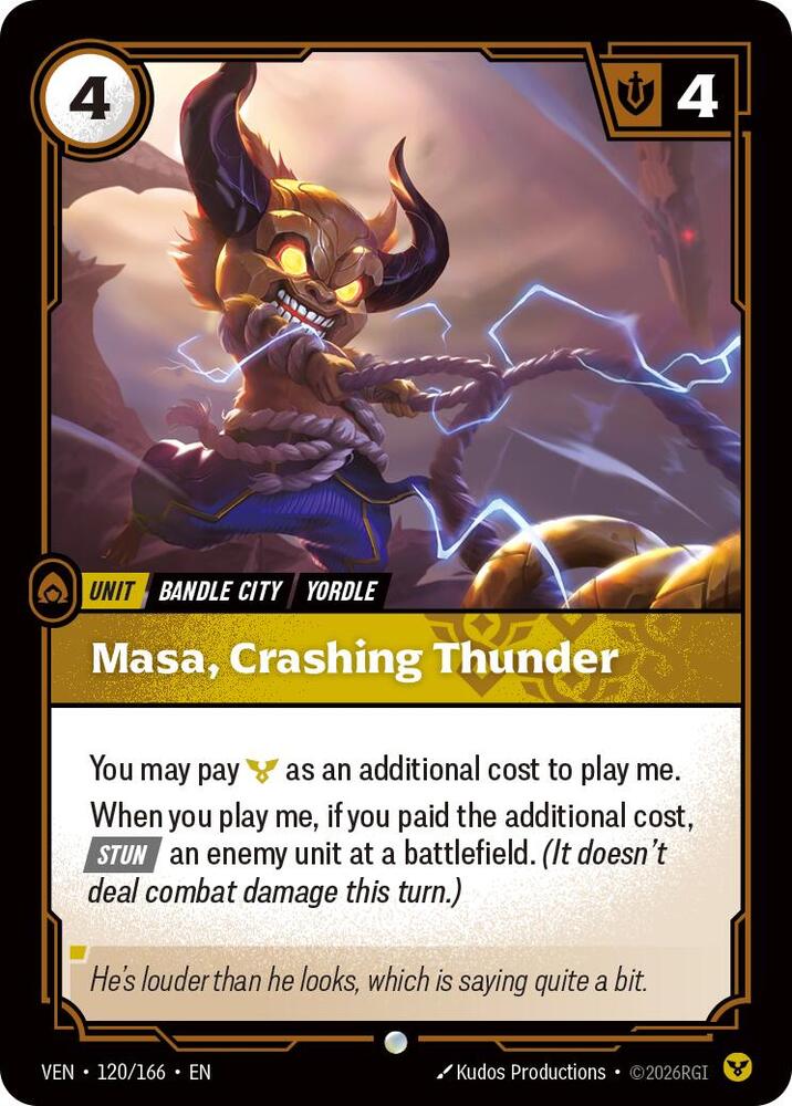 Masa, Crashing Thunder Rainbow Foil