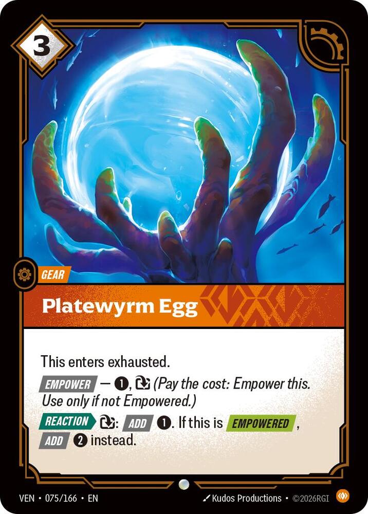 Platewyrm Egg Rainbow Foil