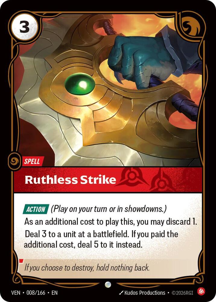 Ruthless Strike Rainbow Foil