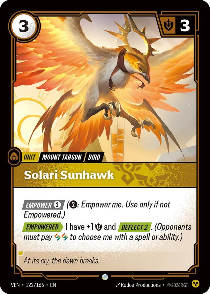 Solari Sunhawk Rainbow Foil