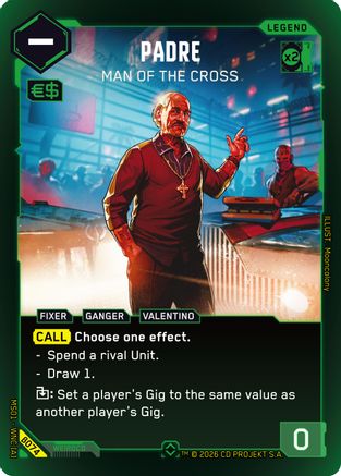 Padre - Man of the Cross (Rare) (B074) - Welcome to Night City Beta Foil