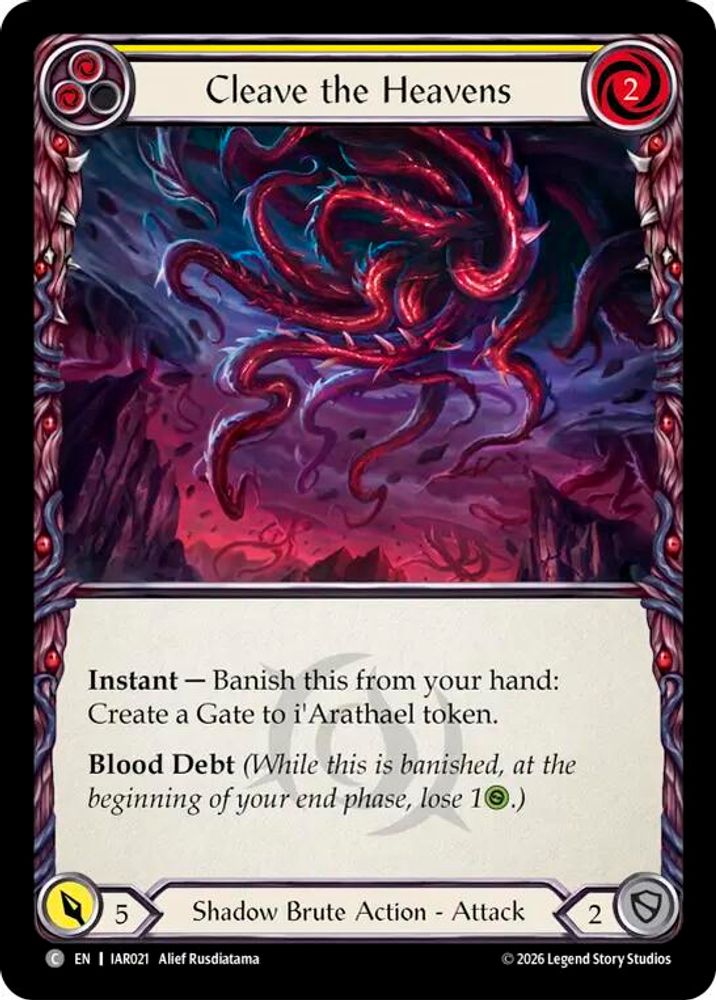Cleave the Heavens (Yellow) (IAR021) Rainbow Foil