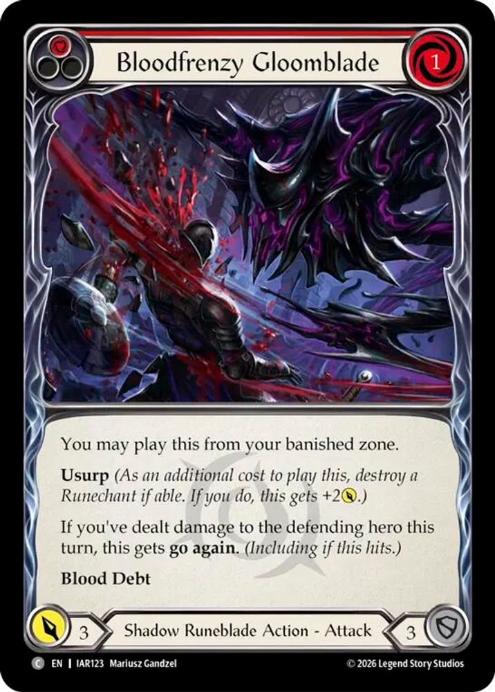 Bloodfrenzy Gloomblade (Red) (IAR123)