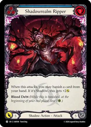 Shadowrealm Ripper (Blue) (IAR199) - Usurp the Shadow Throne Rainbow Foil