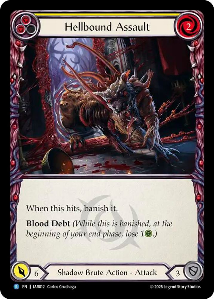 Hellbound Assault (Yellow) (IAR012) Rainbow Foil