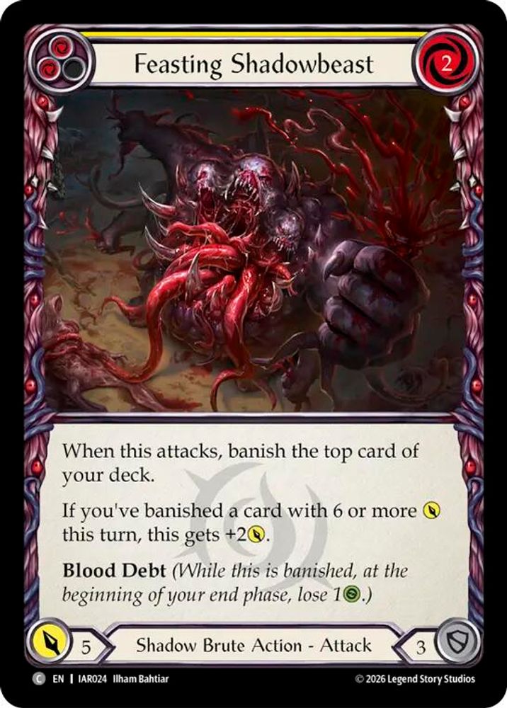 Feasting Shadowbeast (Yellow) (IAR024)