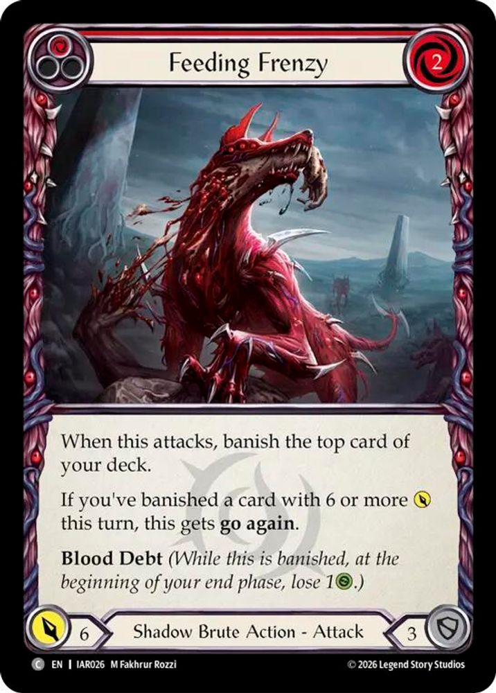 Feeding Frenzy (Red) (IAR026) Rainbow Foil