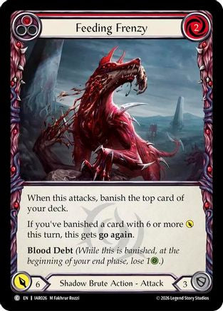 Feeding Frenzy (Red) (IAR026) - Usurp the Shadow Throne Rainbow Foil