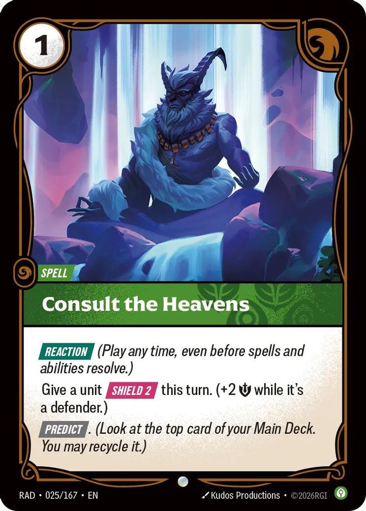 Consult the Heavens (025/167) - Radiance Foil