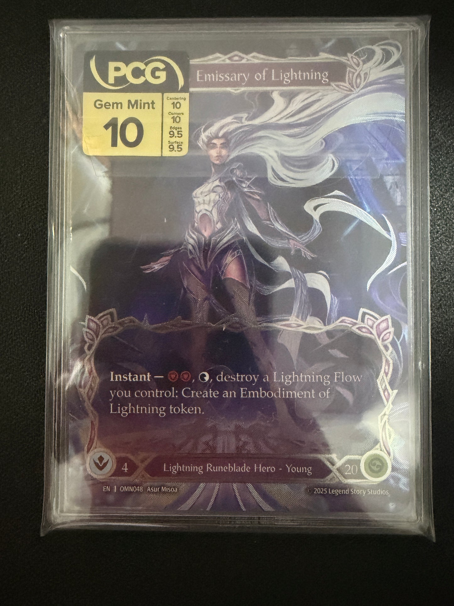 Aurora, Emissary Marvel CF Gem Mint 10 Graded Slim Slab