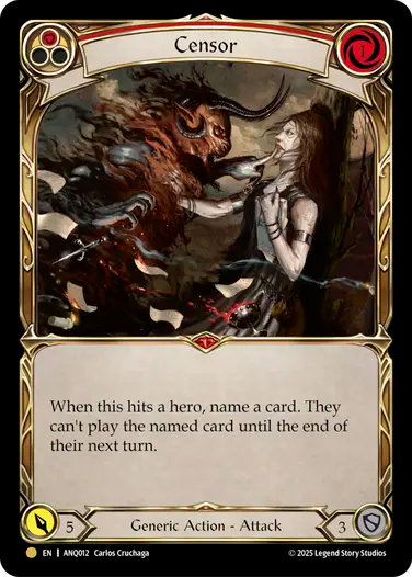 Censor Antiquity Cold Foil
