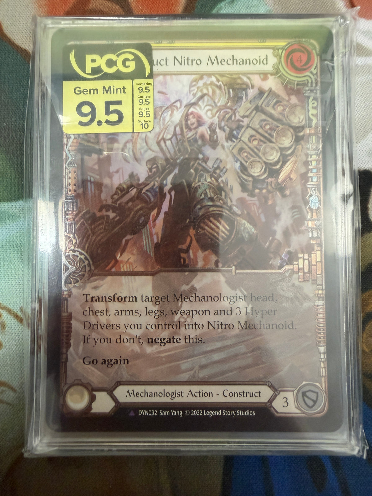 Nitro Mechanoid Cold Foil Marvel Gem Mint 9.5 PCG Graded