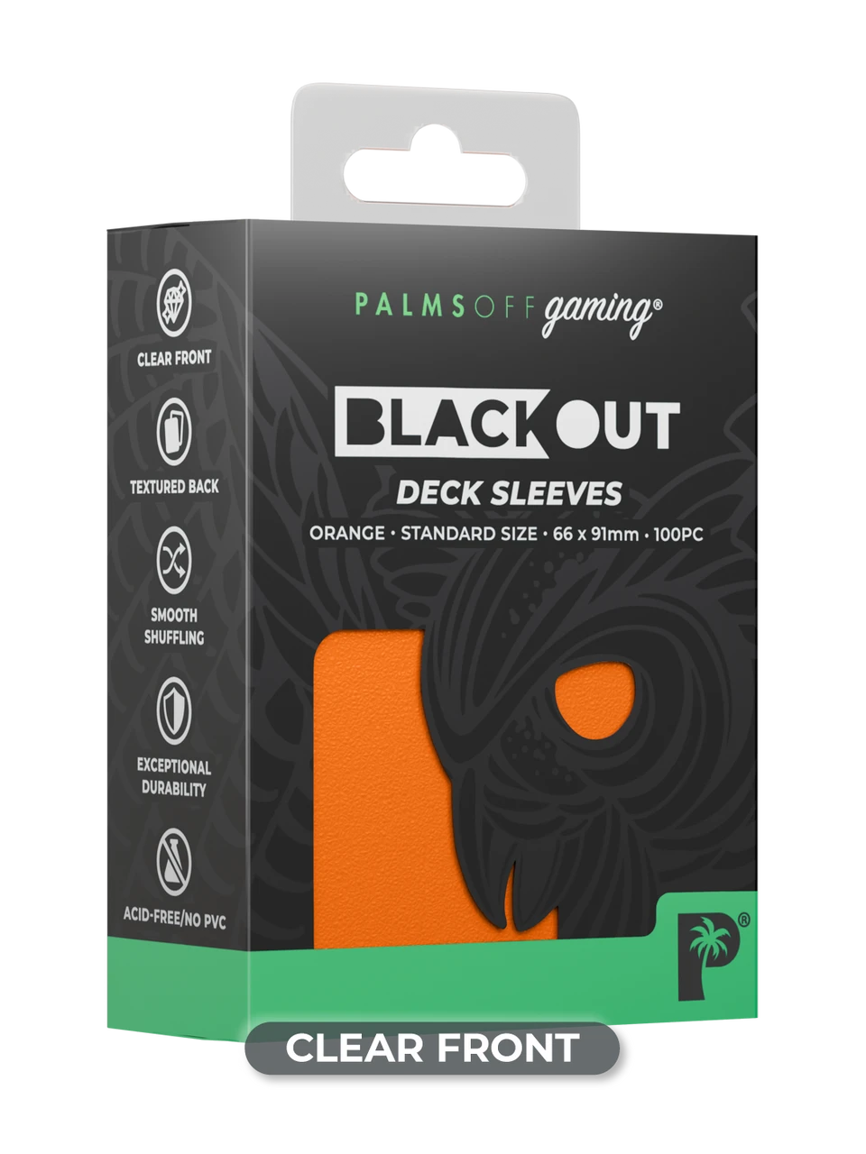 Blackout Deck Sleeves - Standard Size - Orange