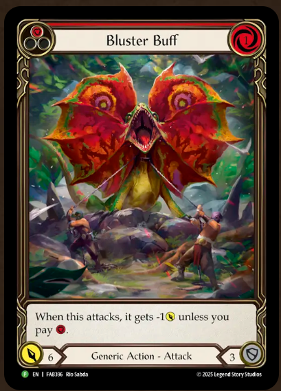 Bluster Buff Rainbow Foil Promo
