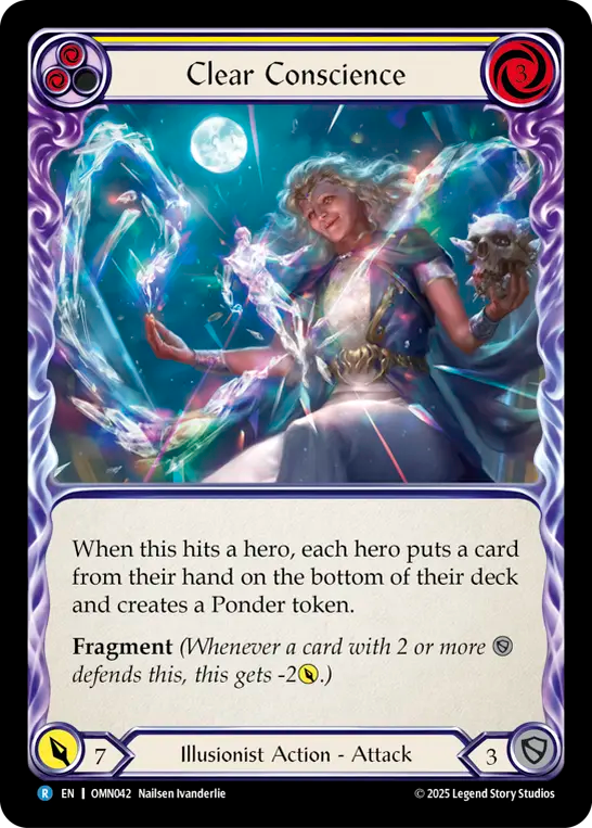 Clear Conscience (Yellow) Rainbow Foil