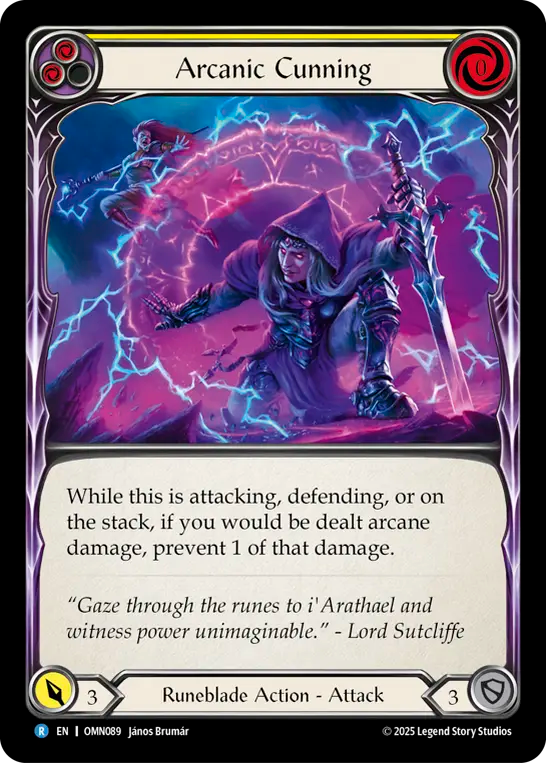 Arcanic Cunning (Yellow) Rainbow Foil