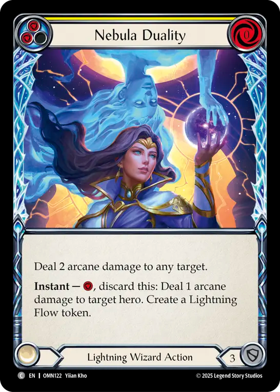 Nebula Duality (Yellow) Rainbow Foil