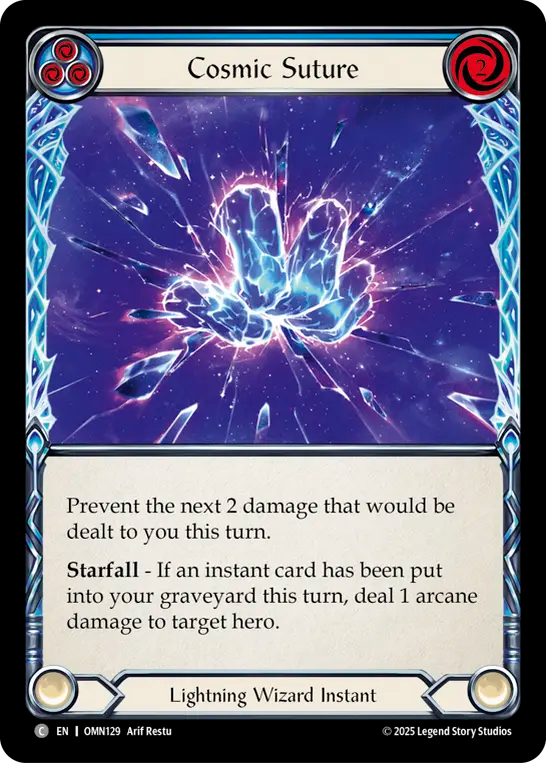 Cosmic Suture (Blue) Rainbow Foil