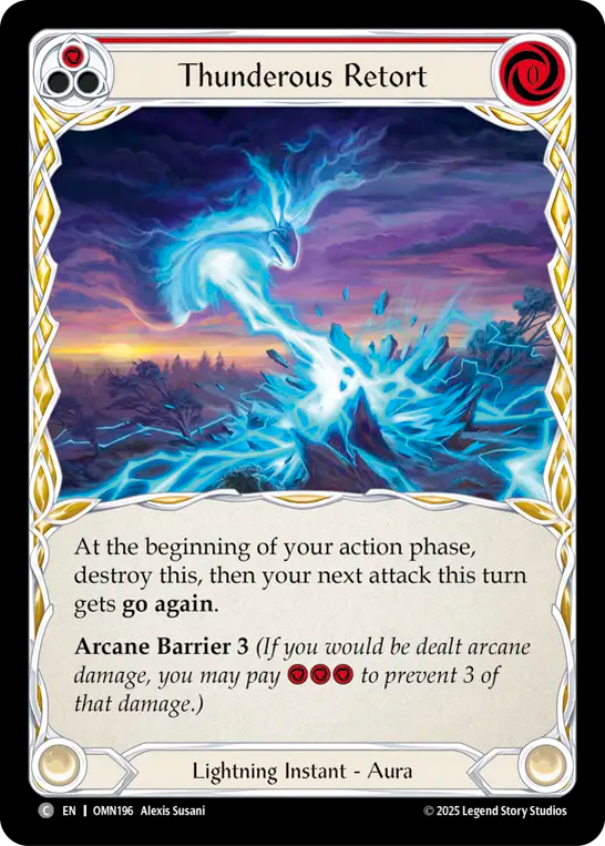 Thunderous Retort (Red)