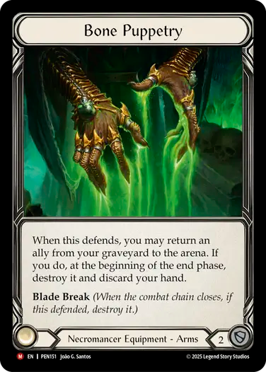 Bone Puppetry Cold Foil