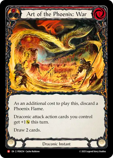 Art Of The Phoenix War (Red) Rainbow Foil