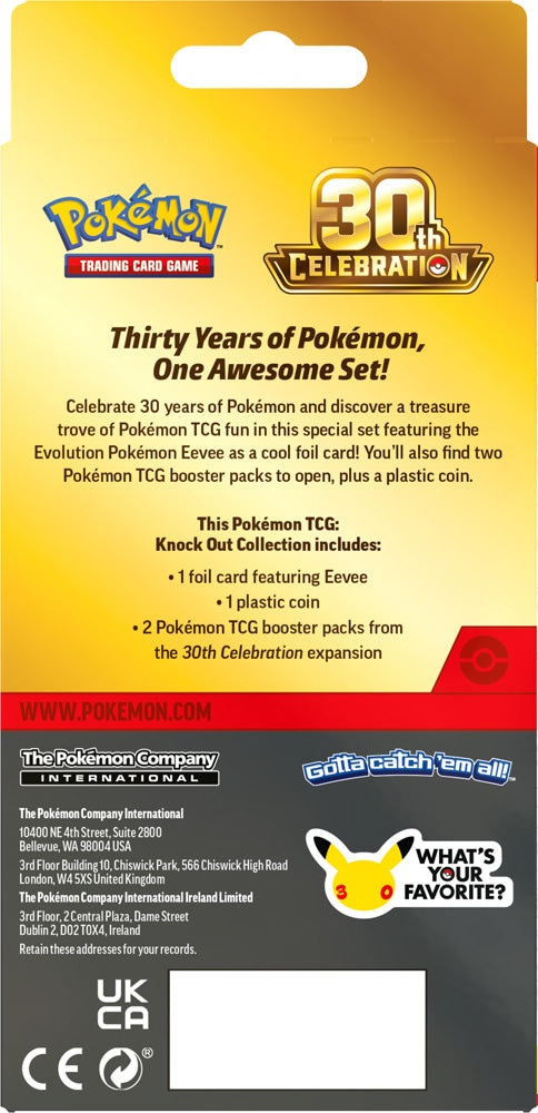 Pokémon TCG: 30th Celebration Knock Out Collection (PREORDER)