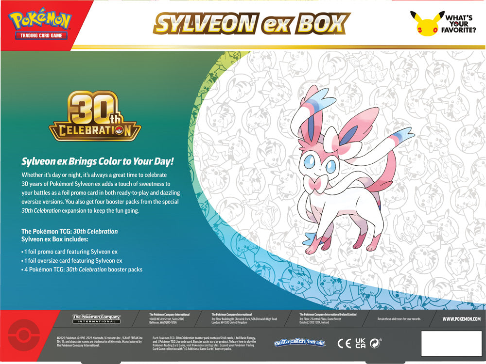 Pokemon TCG: 30th Celebration Sylveon ex Box / Greninja ex Box (PREORDER)