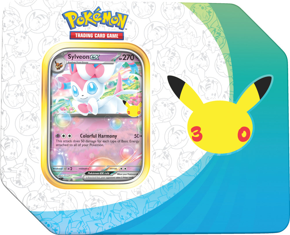 Pokemon TCG 30th Celebration 5 Booster Tin (PREORDER)