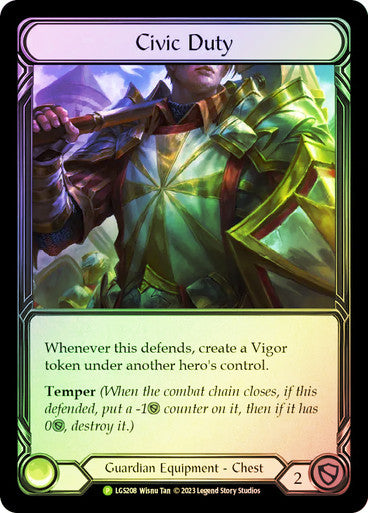 Civic Duty Rainbow Foil Promo