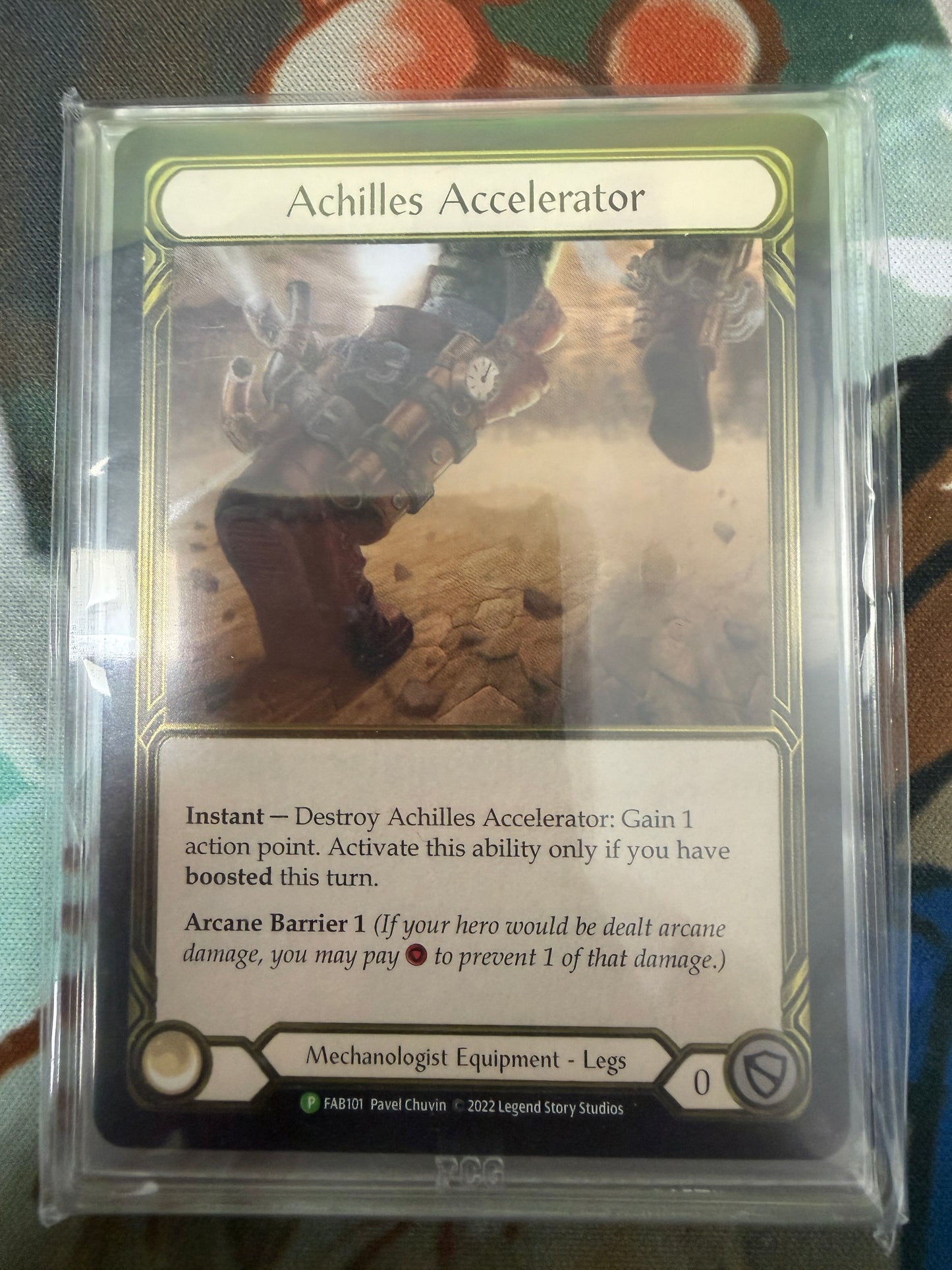 Achilles Accelerator Gold Foil Gem Mint 9.5 PCG Graded
