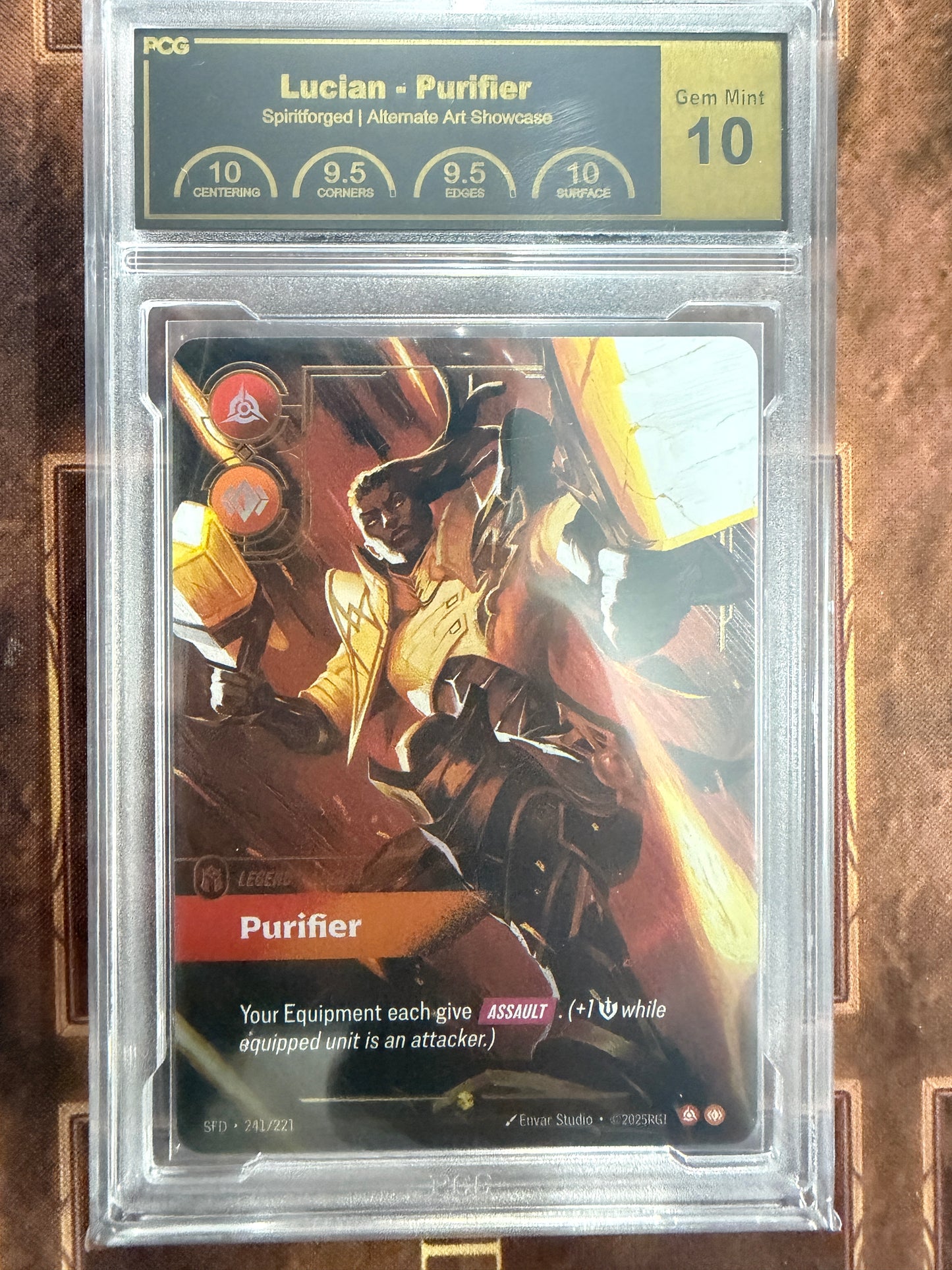 Lucian Purifier Overnumbered Graded Gem Mint 10
