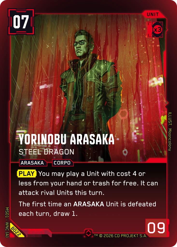 Yorinobu Arasaka - Steel Dragon Beta