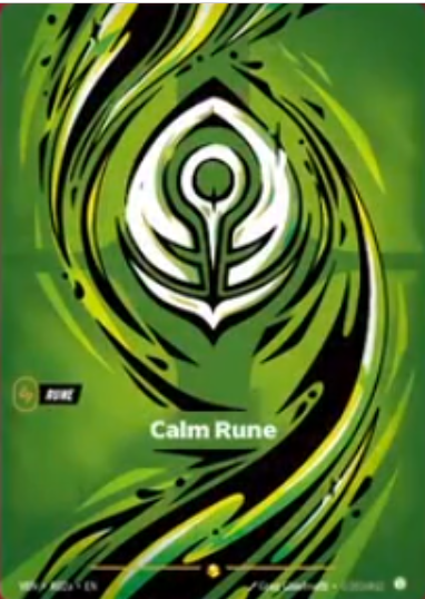 Calm Rune (Alternate Art) Vendetta