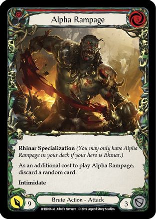 Alpha Rampage (WTR006) - Welcome to Rathe Unlimited Edition