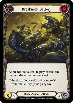 Breakneck Battery (Yellow) (WTR012) - Welcome to Rathe 1st Edition Rainbow Foil