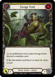 Savage Feast (Yellow) (WTR015)  1st Edition Rainbow Foil