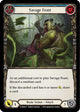 Savage Feast (Blue) (WTR016)  Unlimited Edition Rainbow Foil