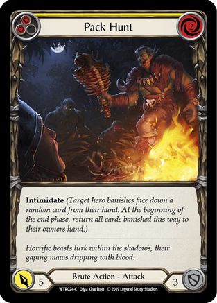 Pack Hunt (Yellow) (WTR024) - Welcome to Rathe Unlimited Edition Rainbow Foil