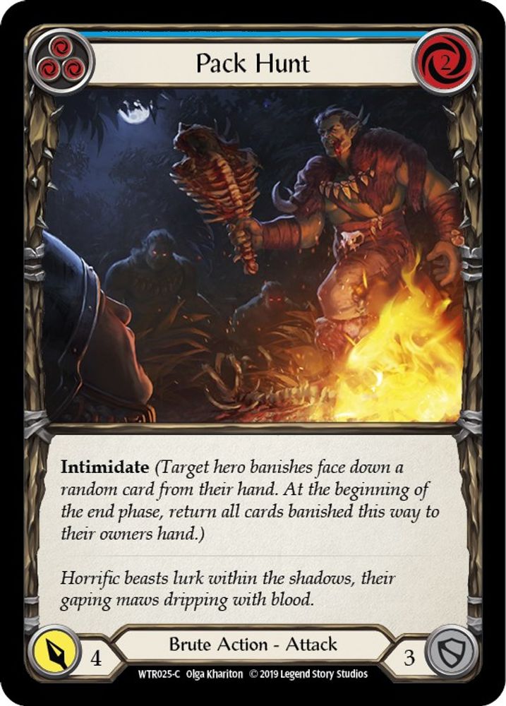 Pack Hunt (Blue) (WTR025)  Unlimited Edition Rainbow Foil