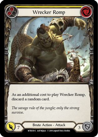 Wrecker Romp (Yellow) (WTR030) - Welcome to Rathe Unlimited Edition Rainbow Foil