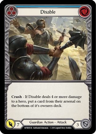 Disable (Blue) (WTR050) - Welcome to Rathe 1st Edition Rainbow Foil