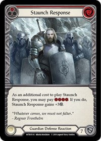 Staunch Response (Red) Rainbow Foil Alpha