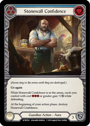 Stonewall Confidence (Blue) (WTR074) - Welcome to Rathe Unlimited Edition Rainbow Foil