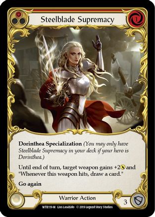 Steelblade Supremacy (WTR119) - Welcome to Rathe Unlimited Edition Rainbow Foil