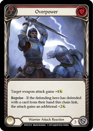 Overpower (Red) (WTR123) - Welcome to Rathe Unlimited Edition