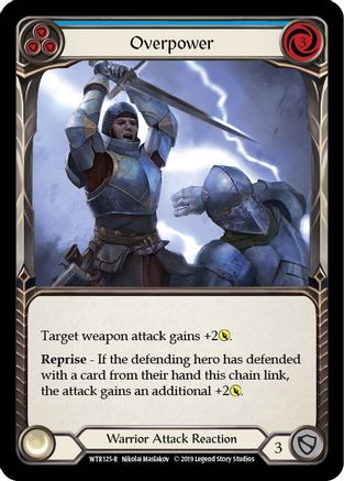 Overpower (Blue) (WTR125) - Welcome to Rathe Unlimited Edition Rainbow Foil