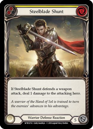 Steelblade Shunt (Yellow) (WTR127) - Welcome to Rathe 1st Edition