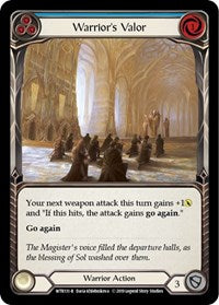 Warrior's Valor (Blue) Rainbow Foil Unlim