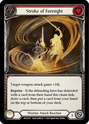 Stroke of Foresight (Red) (WTR138) - Welcome to Rathe Unlimited Edition